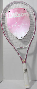 Wilson HOPE BREAST CANCER Strung TENNIS RACKET 4 1/2" GRIP Brand New ADULT BCA