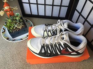 Nike Zoom Vapor 9 Tour Men Size 11 White/ Gym Red-black