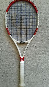 Wilson six one 95 tennis racquet 4 3/8 "
