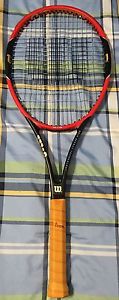 Wilson Pro Staff 97S Tennis Racquet - Natural Gut Luxilon ALU Power Leather Grip
