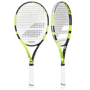 NEW Babolat Pure Aero Lite 2016 Tennis racket ALPHA GUT2000 STRUNG 4 1/8 racquet
