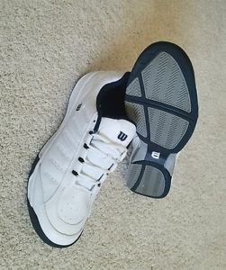 Wilson Mens Nvision ENVY Tennis Shoes - White/Black - WRS31274X  Sz US 13