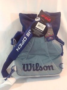 New Wilson US Open Nylon Backpack Bag Sling Shoulder Strap Pack Racquet Blue