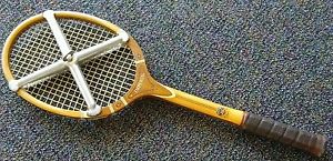 Custom Made IMPERIAL T.A. Davis Co. Wooden Tennis Racket Made in US 4 3/4 M