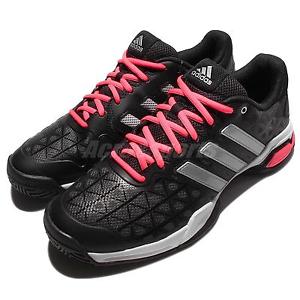 adidas Barricade Club Black Silver Mens Tennis Shoes Trainers Sneakers AQ2288