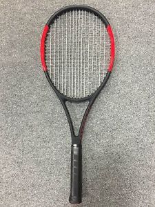 Wilson Pro Staff 97 2017 STRUNG 4 3/8 (Tennis Racket Matte Black 315g 11.1oz)