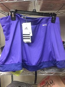 New Women's Large Adidas Climalite Purple Galaxy Skort