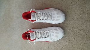 Adidas Men`s Barricade 2016 Boost Tennis Shoes White and Ray Red
