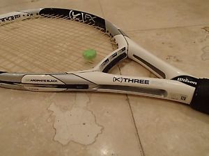 WILSON K FACTOR K THREE 3 FX OVERSIZE 115 SQ IN TENNIS RACQUET  4 1/4''