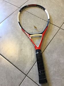 Wilson N Code N Rage Oversize Tennis Racquet 4 5/8 Good Condition