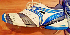 BABOLAT Tennis Court Shoes Women's Size 6 White, Blue, Silver Pro-Sheild
