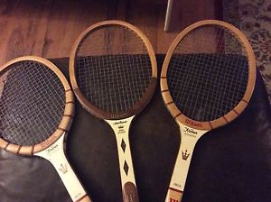 Wilson Jack Kramer classic tennis racquets, two autograph models, one Pro Staff.