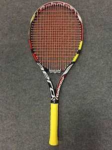 Babolat Aeropro Drive Roland Garros 4 1/4 STRUNG (Tennis Racket French Open LTD)