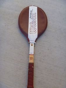 VTG WILSON JACK KRAMER AUTOGRAPH WOOD TENNIS RACKET WITH COVER NEW OLD STOCK