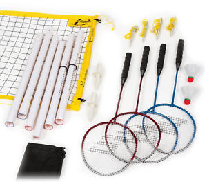 EastPoint Sports New Outdoor Badminton Set, Carry Bag, Rackets, Net,Shuttlecocks