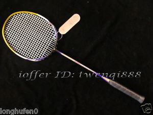New arrival Nano spead 9000 badminton racket High elasticity  carbon racket 1pcs