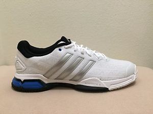 Adidas Barricade Club Men's Tennis Shoes  Size US 11 White/Silver/Black AF6780