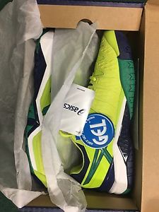 ASICS GEL RESOLUTION 6 MEN'S TENNIS SHOES lime/pine/indigo blue 10