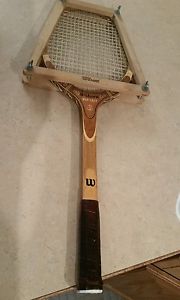 wilson Monterey vintage tennis racket with wood press