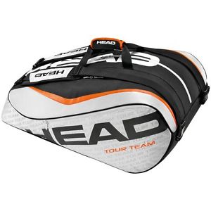 Head Tour Team Monstercombi 12R Silver/black Tennis Bag - NEW