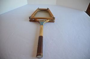 Vintage JC Higgins Tennis Racket Pancho Gonzales Model With Wooden Case