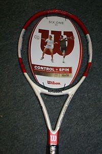Wilson Six One 95 16 x 18 Tennis Racquet Grip Size 4 1/4