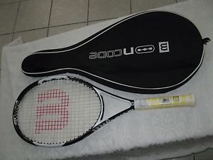 WILSON NCODE SIX.TWO,OVERSIZE 110 SQ.IN.,BRAND NEW DEMO RACQUET,GRIP SIZE 4 1/2