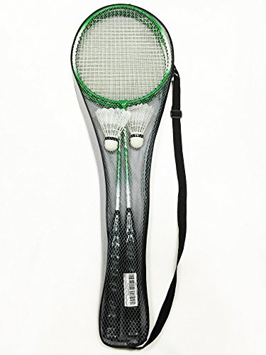 Verdy Badminton Set - 2 Badminton Rackets, 2 Shuttlecocks - Carry Bag Included