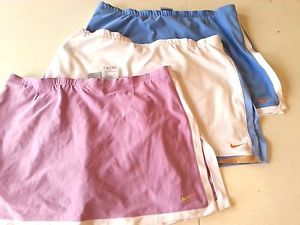 Lot 3 Women's Nike Dri-Fit Tennis Running Skirt Skort Shorts SZ M Medium