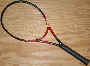 Prince ThunderBolt Oversize 115 4 3/8 OS Tennis Racket + Cover, New DuraPro Grip