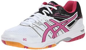 Asics Gel Rocket 7 Womens Indoor Court Shoes- Badminton,Squash,Volball - Reg $75