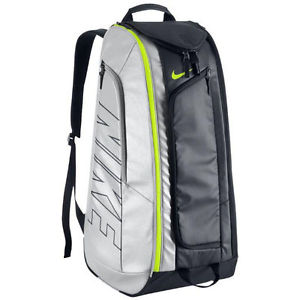 NEW NIKE TENNIS BACKPACK BAG BA4866-072 COURT TECH 1 CASE Black Volt * AS IS