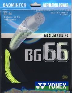 OpenBox Yonex BG-66 Yellow Badminton String