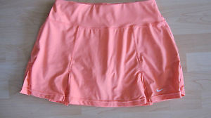 Nike Women Athletic Court Tennis Skirt Skort Orange SIZE: SMALL