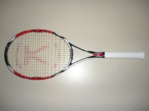 WILSON K-FACTOR  K-SIX-ONE 95X TENNIS RACQUET 4 5/8 27.5" (NEW STRINGS)