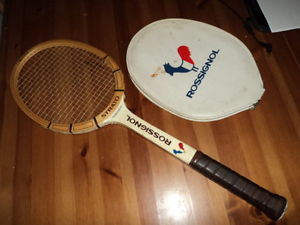 Vintage Rossignol Strato Tournament Wood Tennis Racket