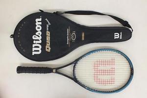 Wilson Quad Comp Stretch Graphite 110 Sq In Tennis Racquet 4 5/8" Grip & Case