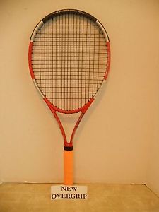 Head Liquidmetal Radical OS 107 Tennis Racquet 4 1/4-NEW STRINGS/OVERGRIP