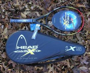 New Head i.X5 Performace Racket intelligence + case x 5 107 4 5/8 (5)   $180