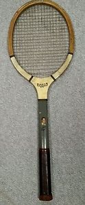 Vintage  Wilson Bobby Riggs Wood Tennis Racquet Original Nylon Strings
