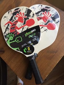 Pickleball Two paddle INTRO Set Redman Galaxy Wood paddles Edgeless