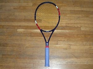 Wilson 6.6 Pro Staff Tour Classic 95 inch 4 1/2 Tennis Raquet Stars and Stripes
