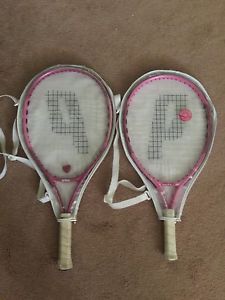 Prince "Air Sharapova" Pink Tennis Racquets with cover 2comboModels 23,21 Used