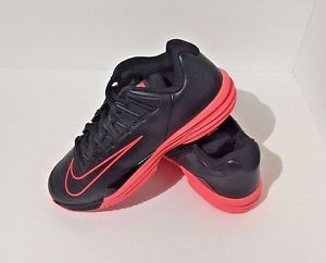 MAKE OFFER* NEW $165 NIKE LUNAR BALLISTIC 1.5 MENS SZ 10.5 TENNIS BLACK HOT LAVA
