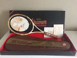 Wilson Jack Kramer Autograph Millennium Limited Edition Tennis Racquet 4 1/2 NOS