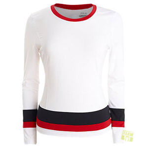 Fila Mujer Camiseta de tenis Manga Larga Camiseta SIMI blanco