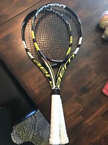 babolat aeropro drive plus (2 Racquets) 4 3/8 (grip 3)