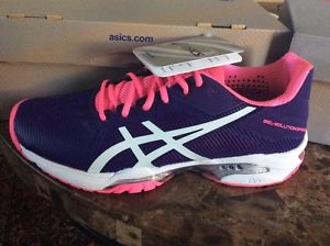Asics Gel-Solution Speed 3 Women's Tennis Shoes - New - Purple/Pink - Size 7.5