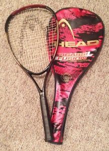 HEAD Andre Agassi Fusion Oversize Tennis Racquet with Cover 4-1/4 Near Mint