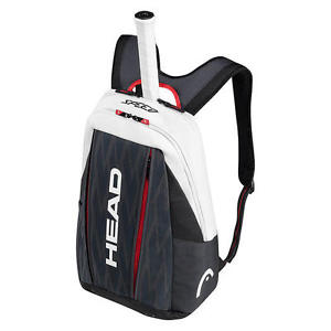 Brand New Head DJOKOVIC BACKPACK Tennis Racquet Bag Black/White 2016